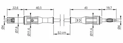 PJP 2031 12A Silicone Test Lead Dimensions